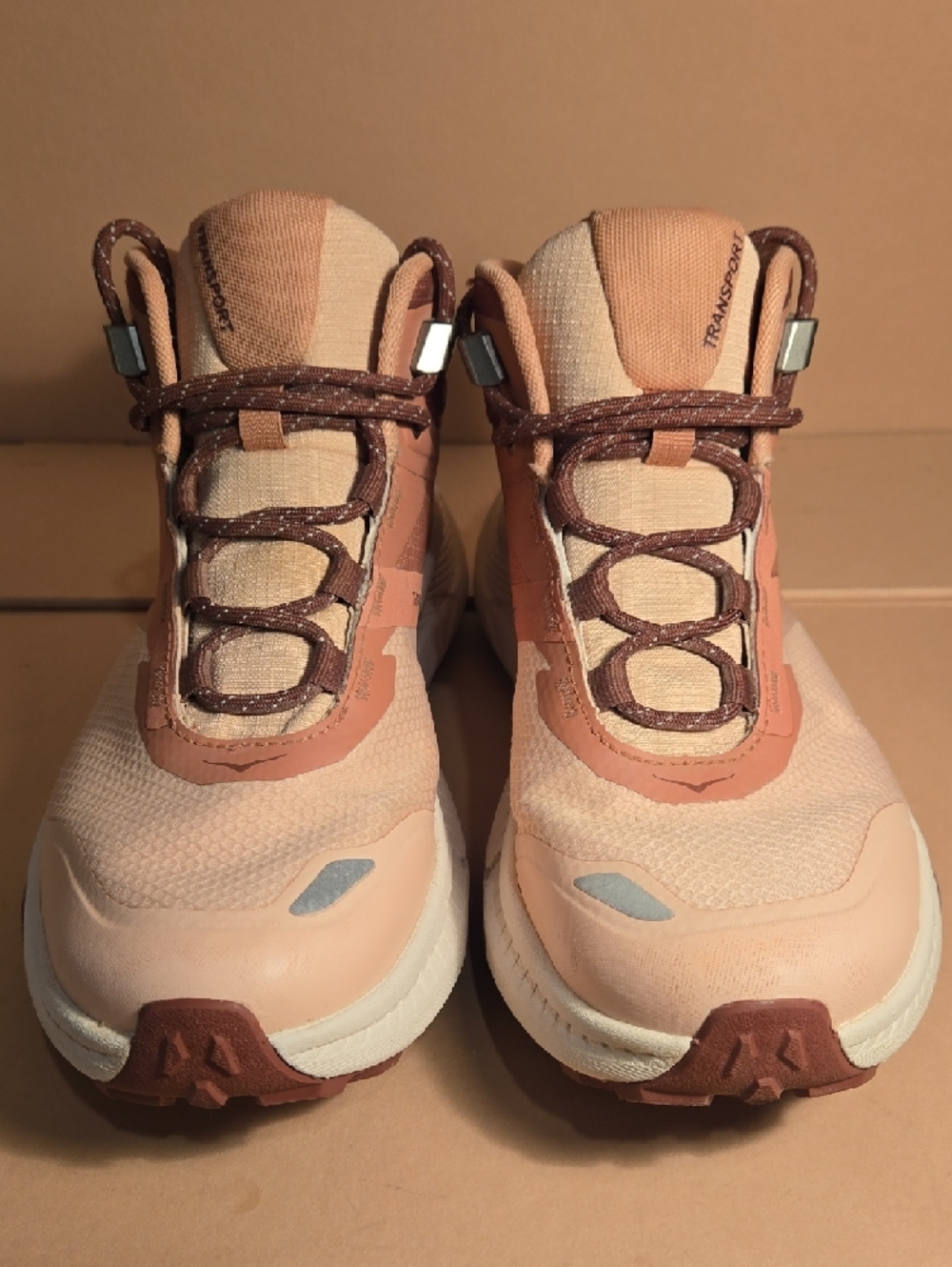 HOKA WOMEN'S TRANSPORT HIKE GORE-TEX ROSE LATTE/BLUSH - Picture 3 of 15